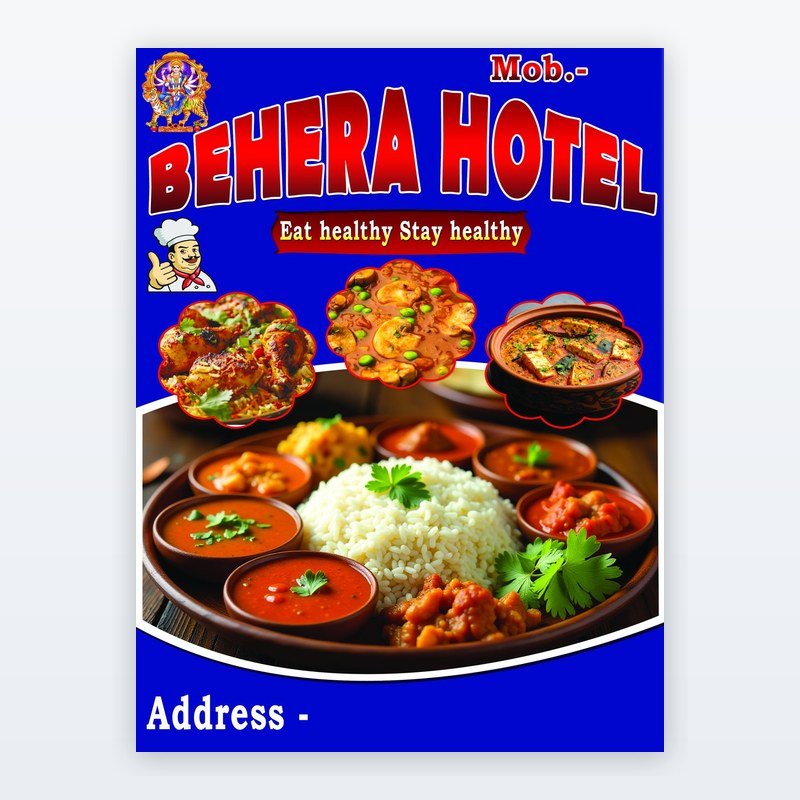 Hotel Welcome Standee — Premium Dark